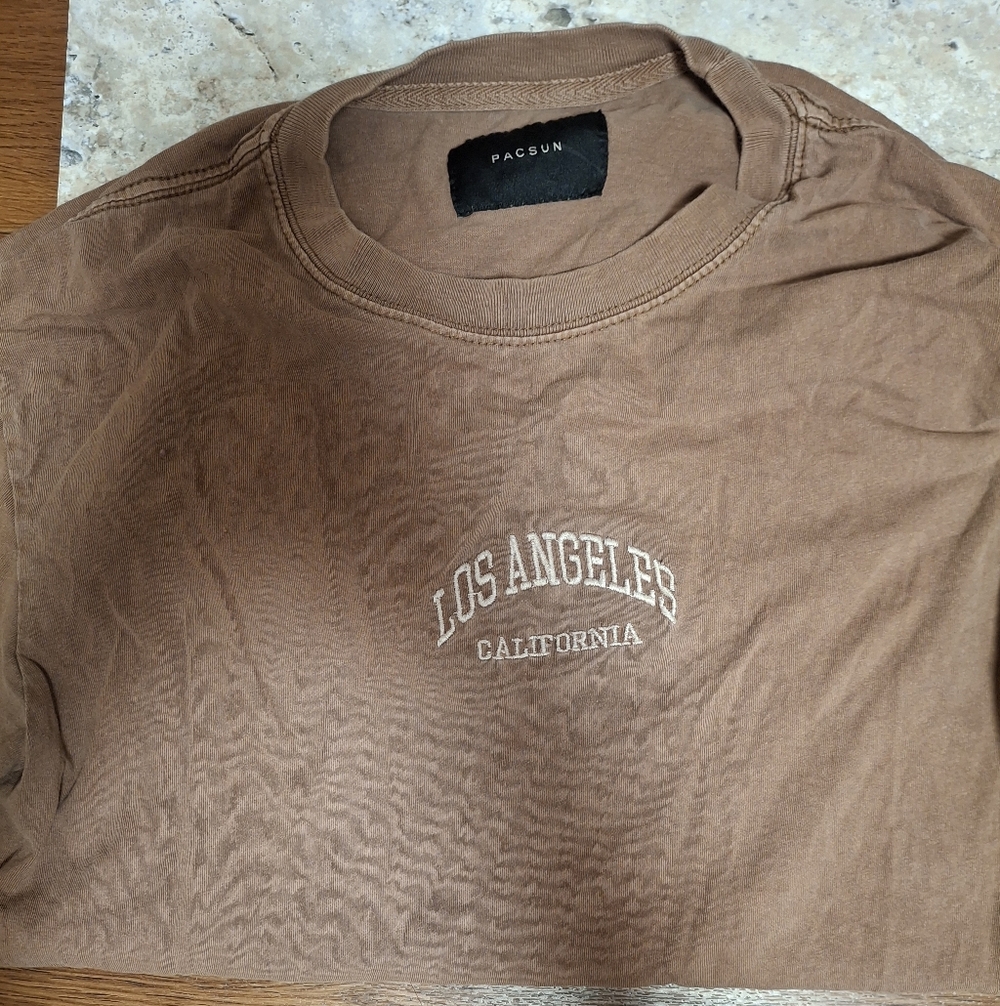 PacSun Tan Los Angeles Tee Brown